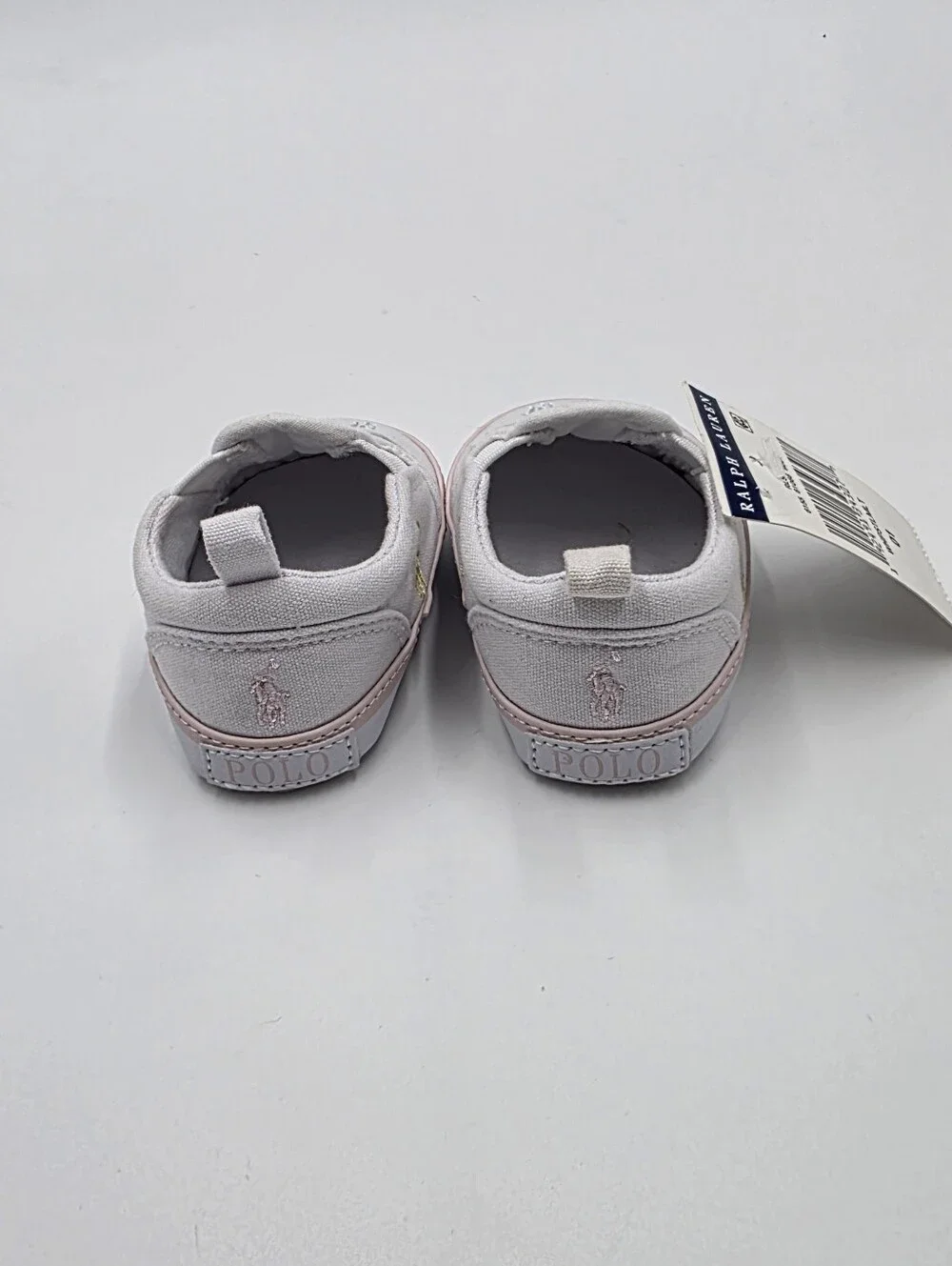 NEW Ralph Lauren baby girl logo crib shoes size 1